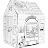 Color & Paint Cardboard Playhouse - Police & Fire Station - Playhouses - 1 - thumbnail