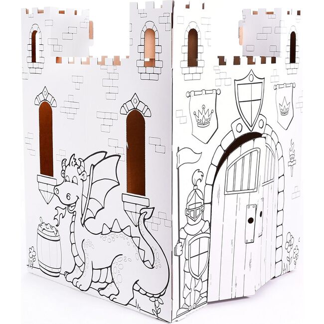 Cardboard Coloring Playhouse Fairy Tale Castle