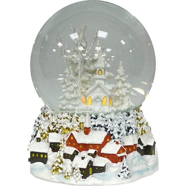 Ashfield & Harkness Winterland Church Decorative Snow Globe