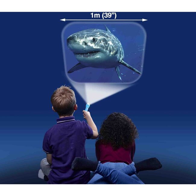 Brainstorm Toys Shark Flashlight and Projector w/ 24 Shark Images - STEM Toy - STEM Toys - 3