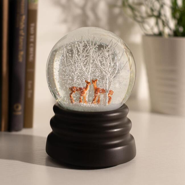 Ashfield & Harkness Deer and Tree Decorative Snow Globe - Snowglobes - 2