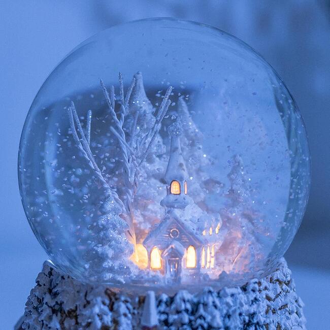 Ashfield & Harkness Winterland Church Decorative Snow Globe - Snowglobes - 3