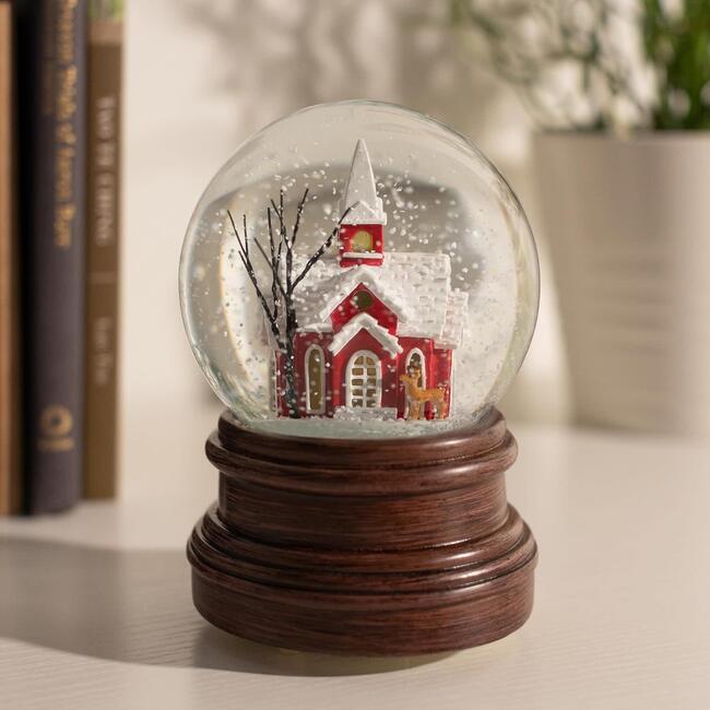 Ashfield & Harkness Sanctuary Church Decorative Snow Globe - Snowglobes - 3