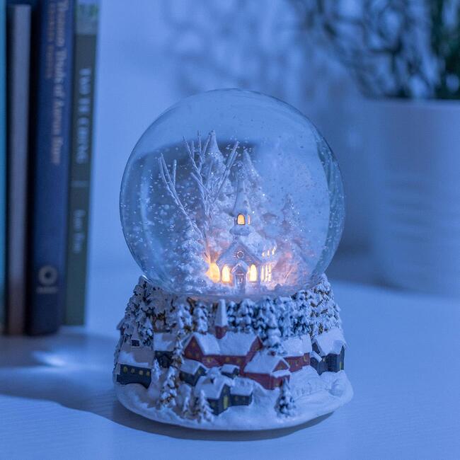Ashfield & Harkness Winterland Church Decorative Snow Globe - Snowglobes - 4