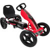 Race Z Pedal Go Kart w/ Adjustable Bucket Seat & 12" Wheels - Red - Ride-Ons - 1 - thumbnail