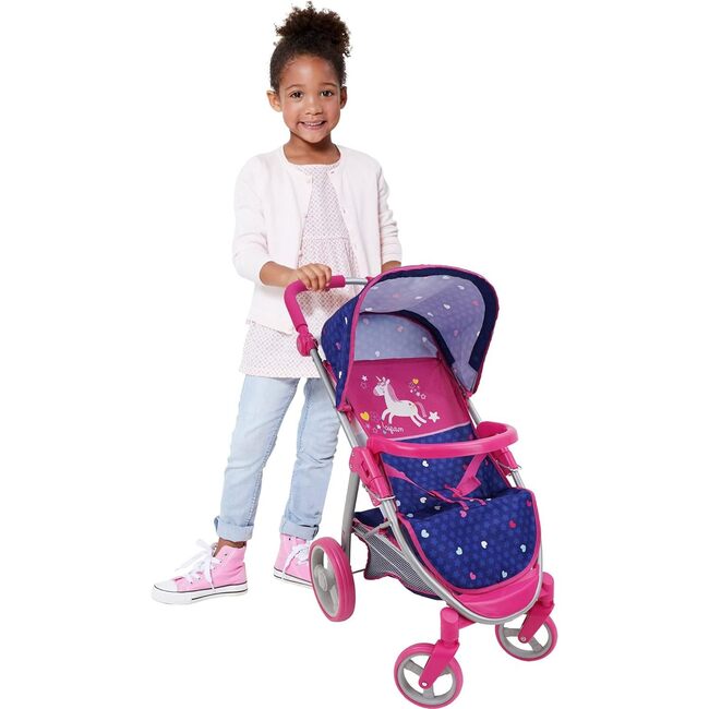 Unicorn 2-In-1 Baby Doll Car Seat & Stroller Doll Accessory - Doll Accessories - 2