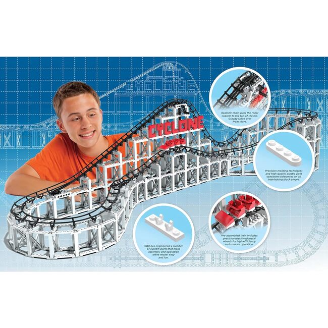 Cyclone Roller Coaster Building Set - 900+ Pieces - Building Sets - 4