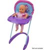 Mermaid Baby Doll Highchair w/ Front Tray & Safety Harness - Doll Accessories - 2