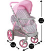 Cotton Candy Pink: Twin Tandem Doll Stroller - Dolls Up to 18" - Doll Accessories - 3