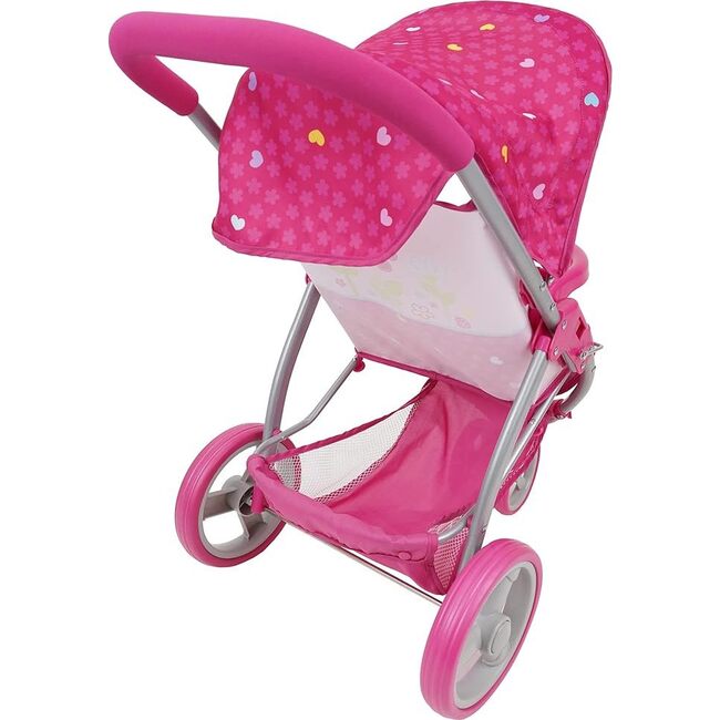 Garden Doll Jogger Stroller Doll Accessory w/ Retractable Canopy - Doll Accessories - 5