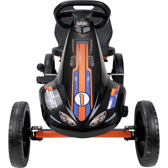 Air Jet Pedal Go Kart Ride On - Orange - Outdoor Games - 2