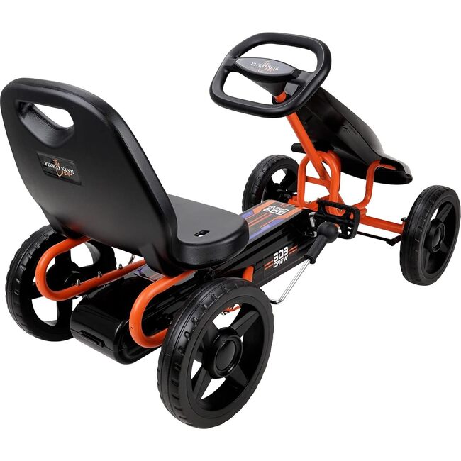 Air Jet Pedal Go Kart Ride On - Orange - Outdoor Games - 4