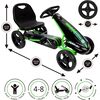 Air Jet Pedal Go Kart Ride On - Green - Outdoor Games - 5