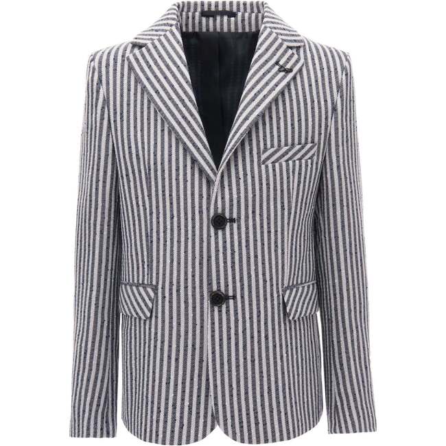 Double Striped Blazer, Grey