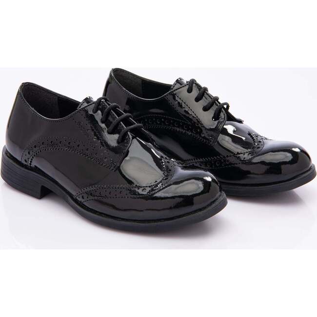 Patent Brogue Dress Shoes, Black