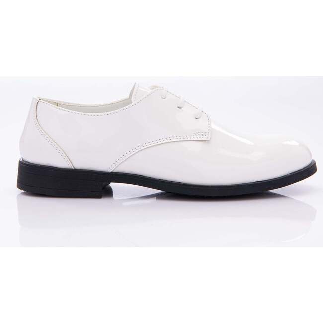 Patent Lace Dress Shoes, White - Dress Shoes - 2