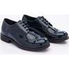 Patent Brogue Dress Shoes, Navy - Dress Shoes - 1 - thumbnail