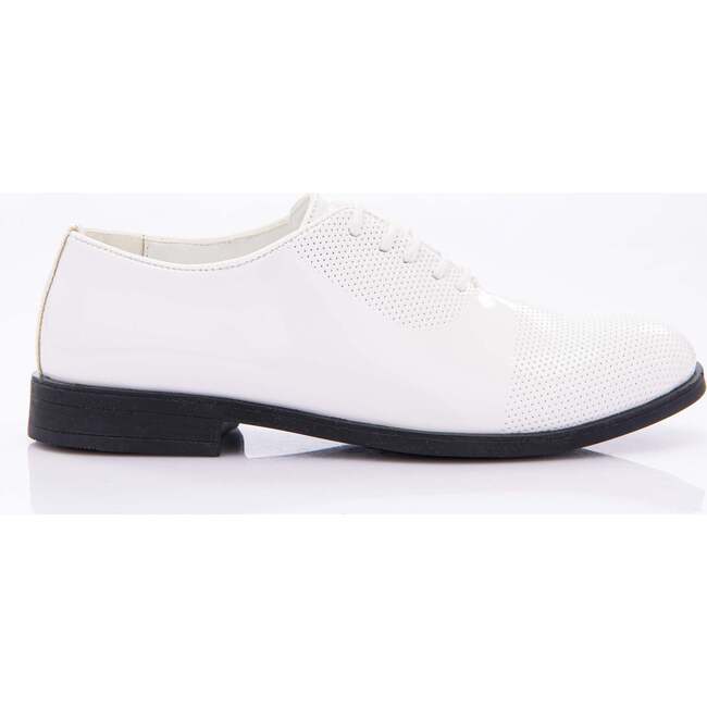 Closed Lace Dress Shoes, White - Dress Shoes - 2