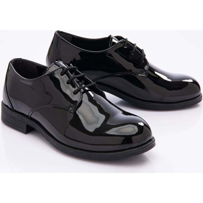 Patent Lace Dress Shoes, Black - Dress Shoes - 3
