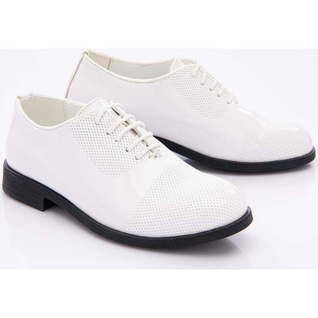 Closed Lace Dress Shoes, White - Dress Shoes - 3