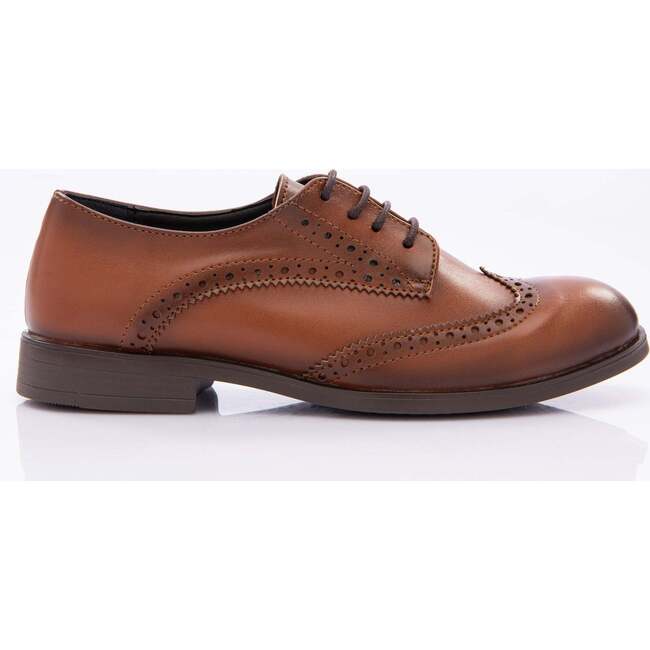 Brogue Dress Shoes, Brown - Dress Shoes - 2