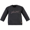 Long Sleeve Tee Shirt, Cat Face, Antra Grey - Tees - 1 - thumbnail