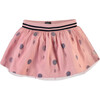 Striped Waistband Polka Dot Tulle Skirt, Pink Haze - Skirts - 1 - thumbnail