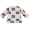 Raccoon Faces Print Crew Neck Sweatshirt, Light Blush Pink - Sweatshirts - 2