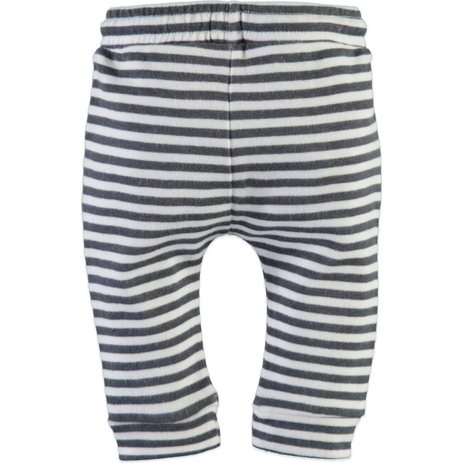 Striped Drawstring Waist Sweatpants, Shadow - Sweatpants - 2
