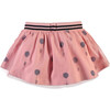 Striped Waistband Polka Dot Tulle Skirt, Pink Haze - Skirts - 2