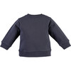 Rocket Ship Print Crew Neck Sweatshirt, Slate Grey - Sweatshirts - 2