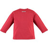 Rocket Ship Print Long Sleeve Tee Shirt, Cayenne - Tees - 2