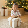 Holly Print Deluxe Bundle, Pink Bear - Mixed Apparel Set - 3
