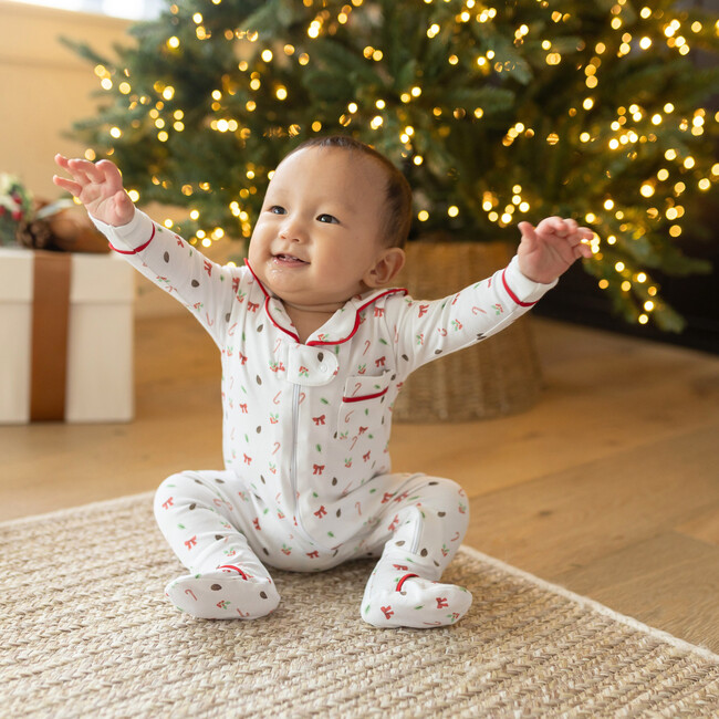 Holly Print Deluxe Bundle, Blue Bear - Mixed Apparel Set - 3