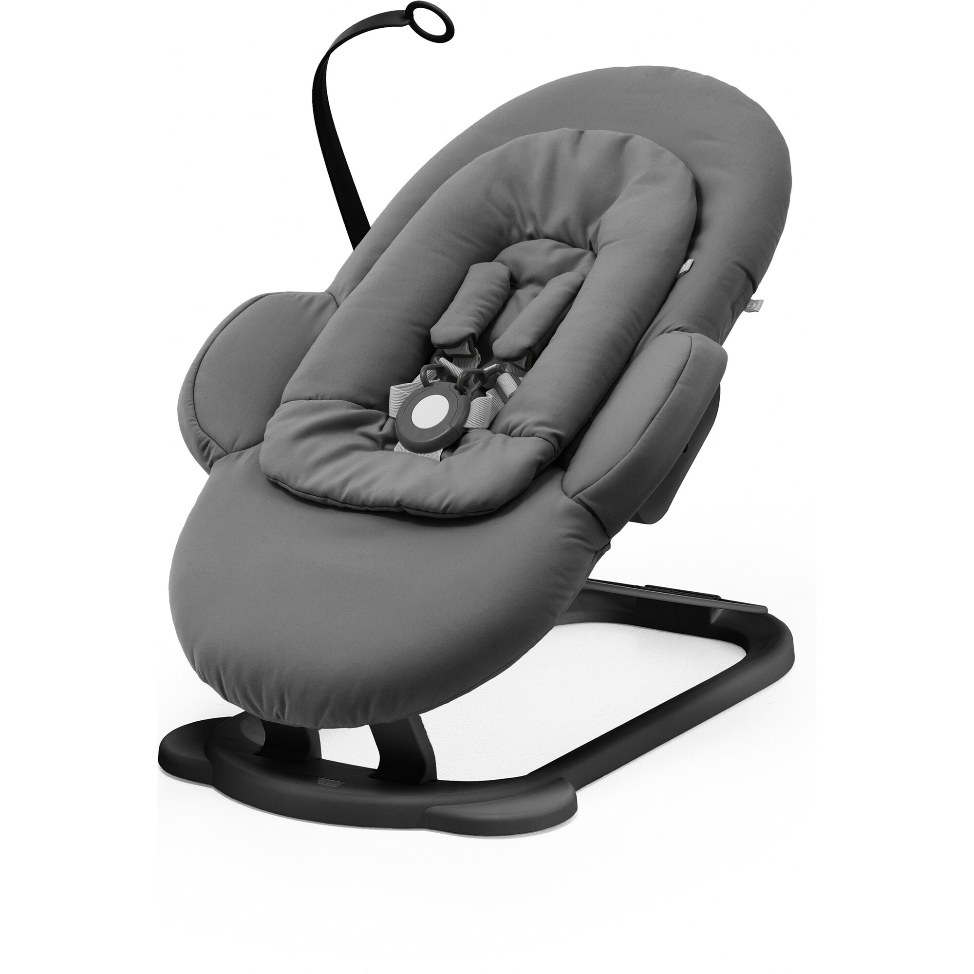 Bouncer Herringbone Stokke Steps Bouncer Newborn Insert Stokke Steps  Bouncer, Herringbone Grey Black Stokke Bouncers