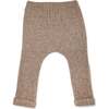 Wide Rib Sweater Knit Patch Pant, Mushroom Heather - Sweatpants - 2