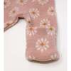 Starburst Double Knit Zipper Footie, Blush - Footie Pajamas - 4