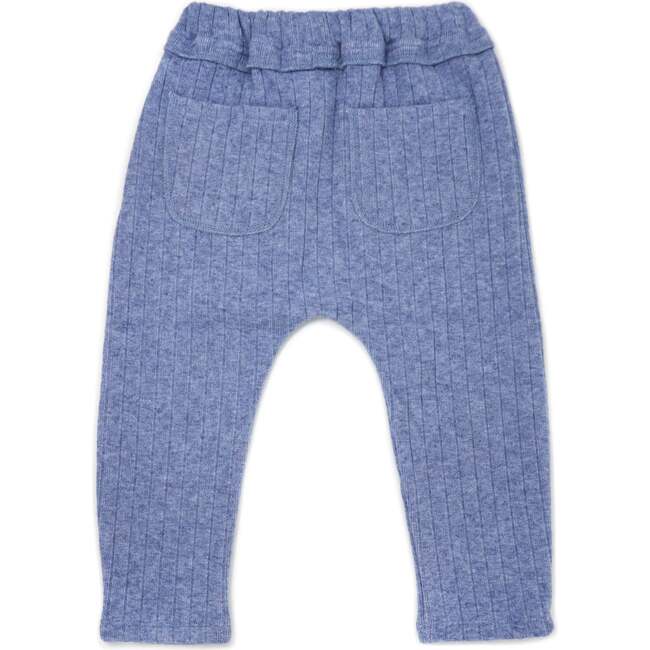 Wide Rib Sweater Knit Brooklyn Jogger, Blue Heather - Sweatpants - 2