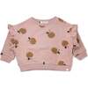 Rust Apples Print Millie Slouch, Blush - Sweatshirts - 1 - thumbnail