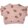 Rust Apples Print Millie Slouch, Blush - Sweatshirts - 2