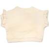 Quilted Bird Applique Millie Slouch, Vanilla - Sweatshirts - 2