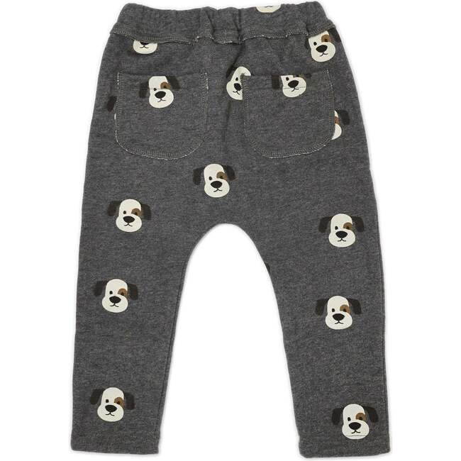 Puppy Faces Print Brooklyn Jogger, Charcoal Pepper - Sweatpants - 2