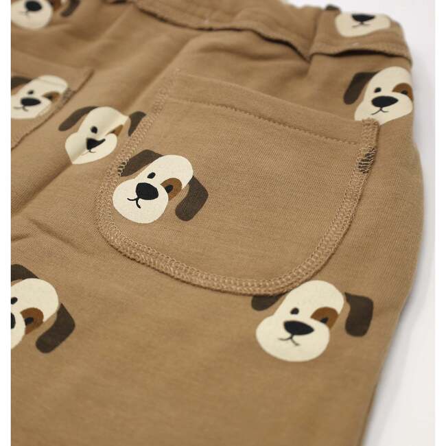 Puppy Faces Print Brooklyn Jogger, Caramel - Sweatpants - 3