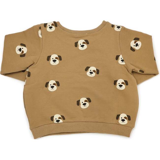 Puppy Faces Print Brooklyn Boxy, Caramel - Sweatshirts - 2