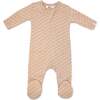 Mini Daisy Double Knit Zipper Footie, Blush - Footie Pajamas - 1 - thumbnail