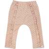 Mini Daisy Double Knit Millie Ruffle Pant, Blush Cream - Pants - 1 - thumbnail