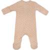 Mini Daisy Double Knit Zipper Footie, Blush - Footie Pajamas - 3