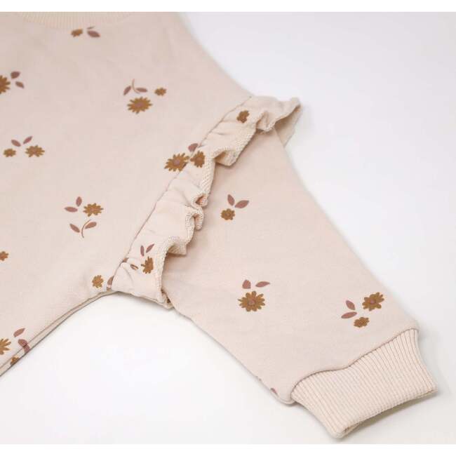 Mini Daisies with Leaves Print Millie Slouch, Shell - Sweatshirts - 3