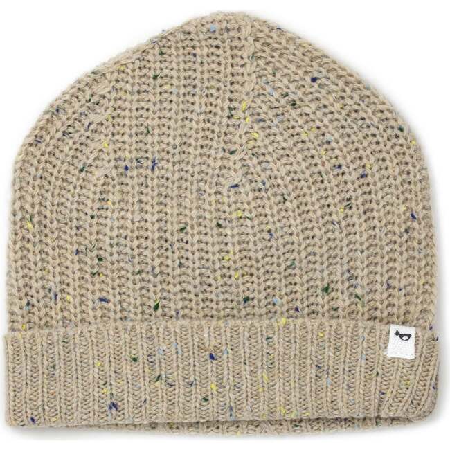 Knitted Watchcap, Oatmeal Confette