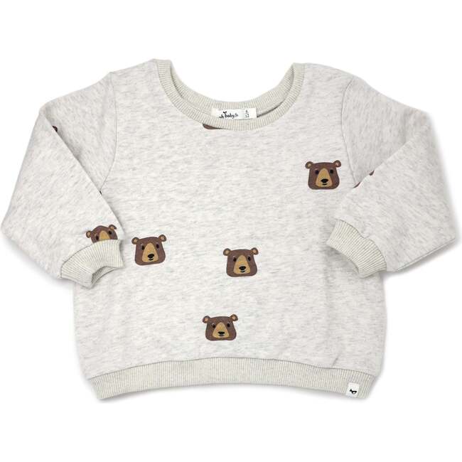 Brown Bear Faces Print Brooklyn Boxy, Oatmeal Healther